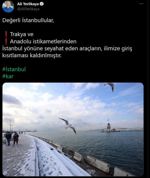 Son dakika: İstanbul'da yollar trafiğe açıldı! İstanbul'a giriş yasağı kaldırıldı