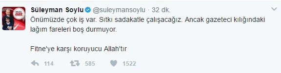 İçişleri Bakanı Süleyman Soylu