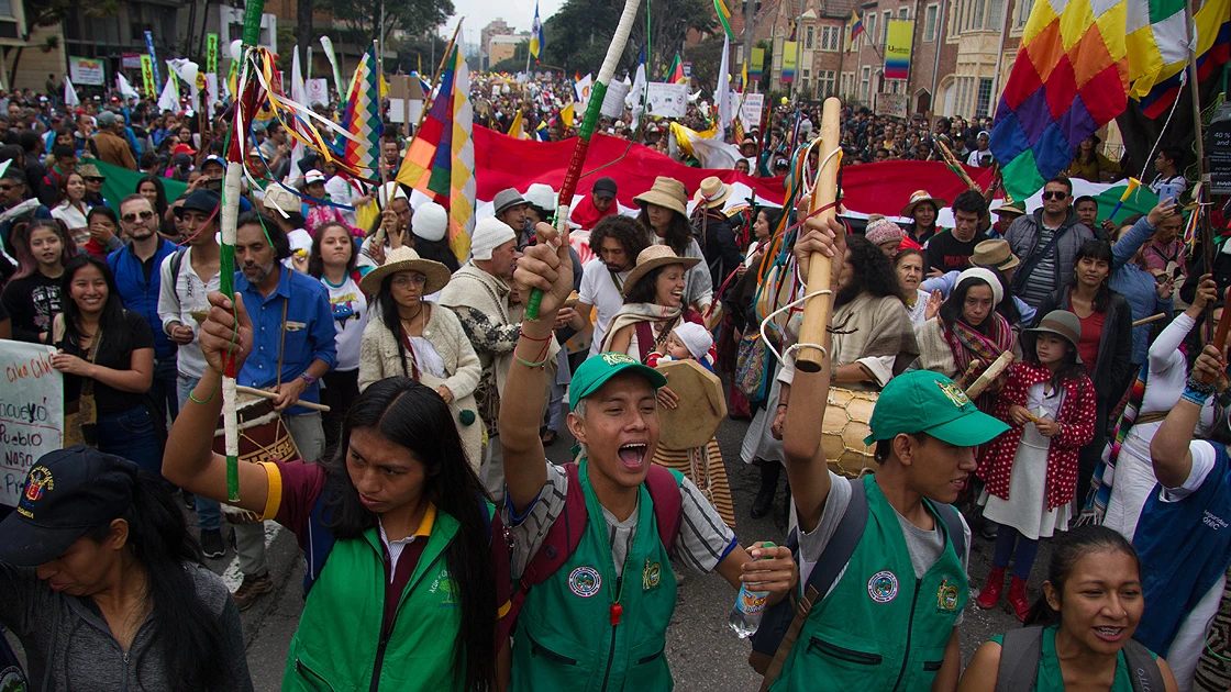 Kolombiya'da genel grev: 7 polis yaralandı, çok sayıda gözaltı