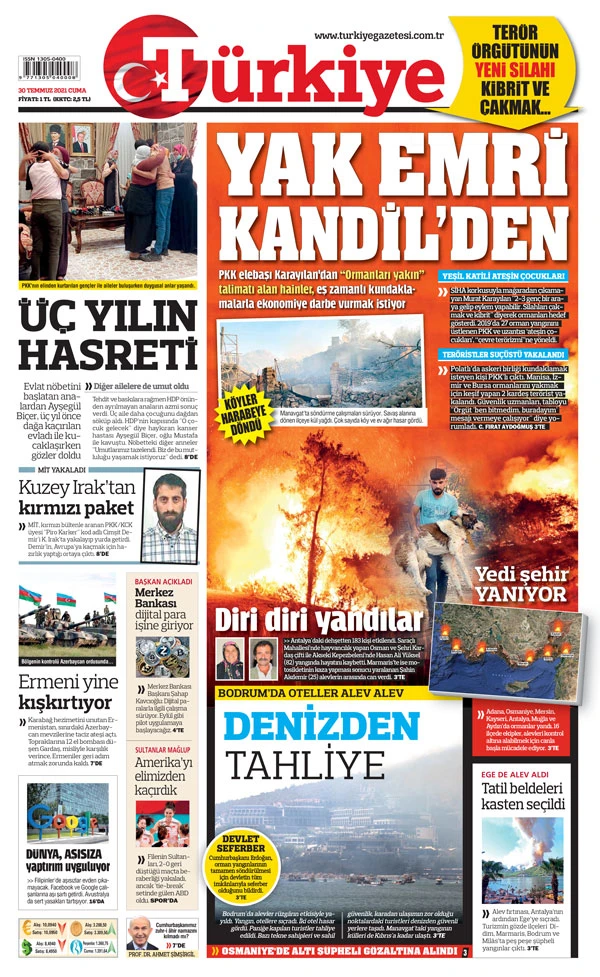 Yak emri Kandil’den