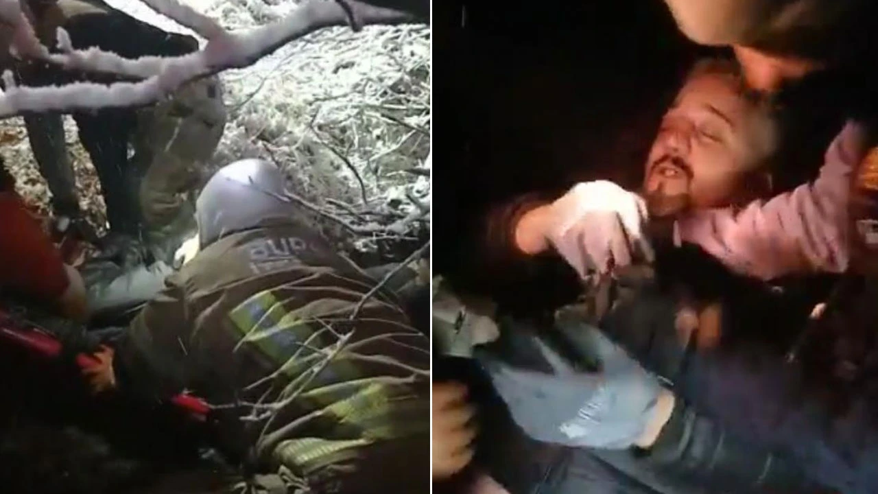 Kar sevinci faciayla bitiyordu: 200 metrelik uçuruma yuvarlandı, donmak üzereyken bulundu