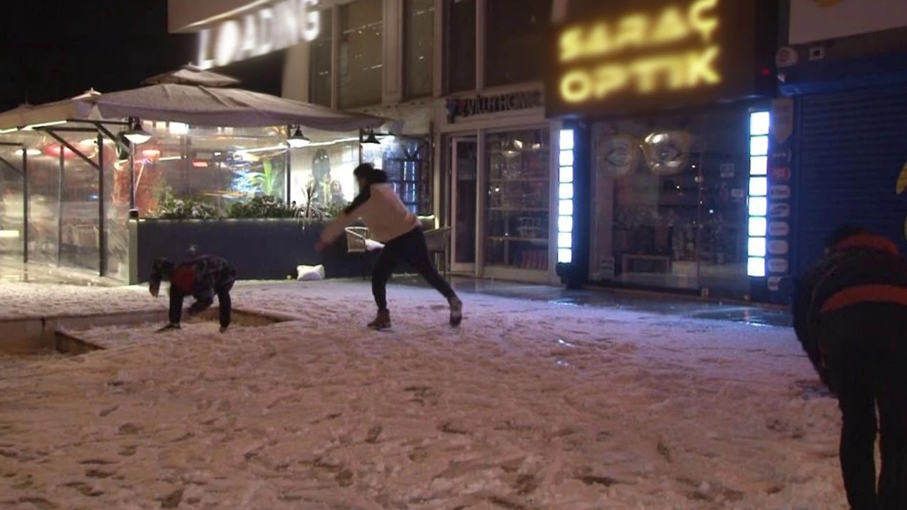 İstanbul'da kar yağışı