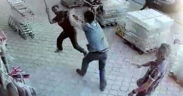 Baltalı, bıçaklı  su kavgası