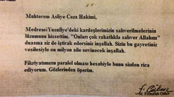 FETÖ elebaşının imzalı talimatı ortaya çıktı!