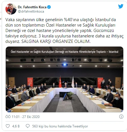 Sağlık Bakanı Koca'dan İstanbul'da koronavirüs tedbirleri için kritik uyarı