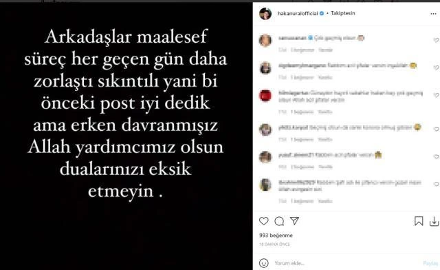Koronavirüs testi pozitif çıkan Hakan Ural’ın yoğun bakıma alındığı iddia edildi
