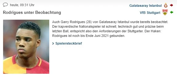 Rodrigues'e Almanya'dan talip var