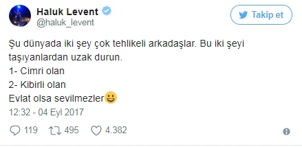 Halûk Levent uyardı: Bu iki tipten uzak durun!