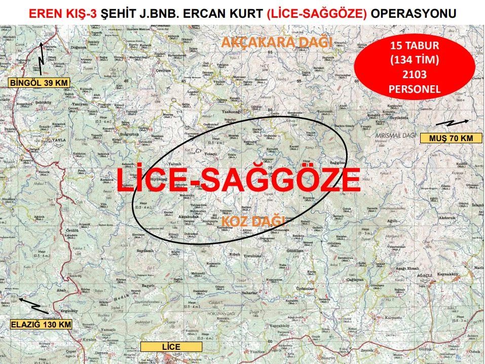 Son dakika! Eren Kış-3 operasyonu başladı: 2103 personel sahaya indi