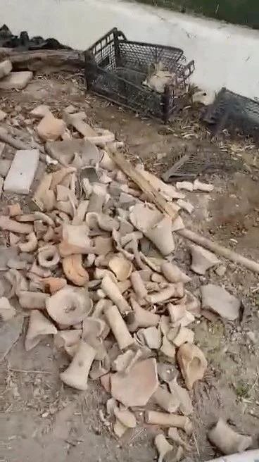 Antik kentin kalıntılarına saldırı