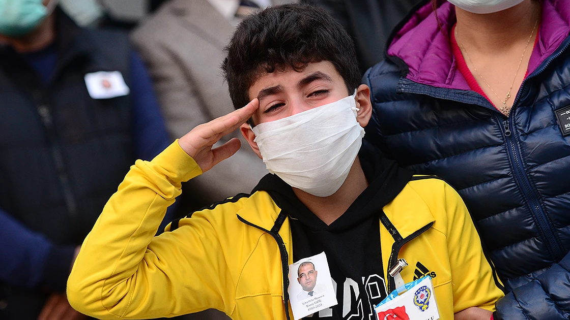 Kahramanmaraş'ta şehit polis memuru için tören düzenlendi
