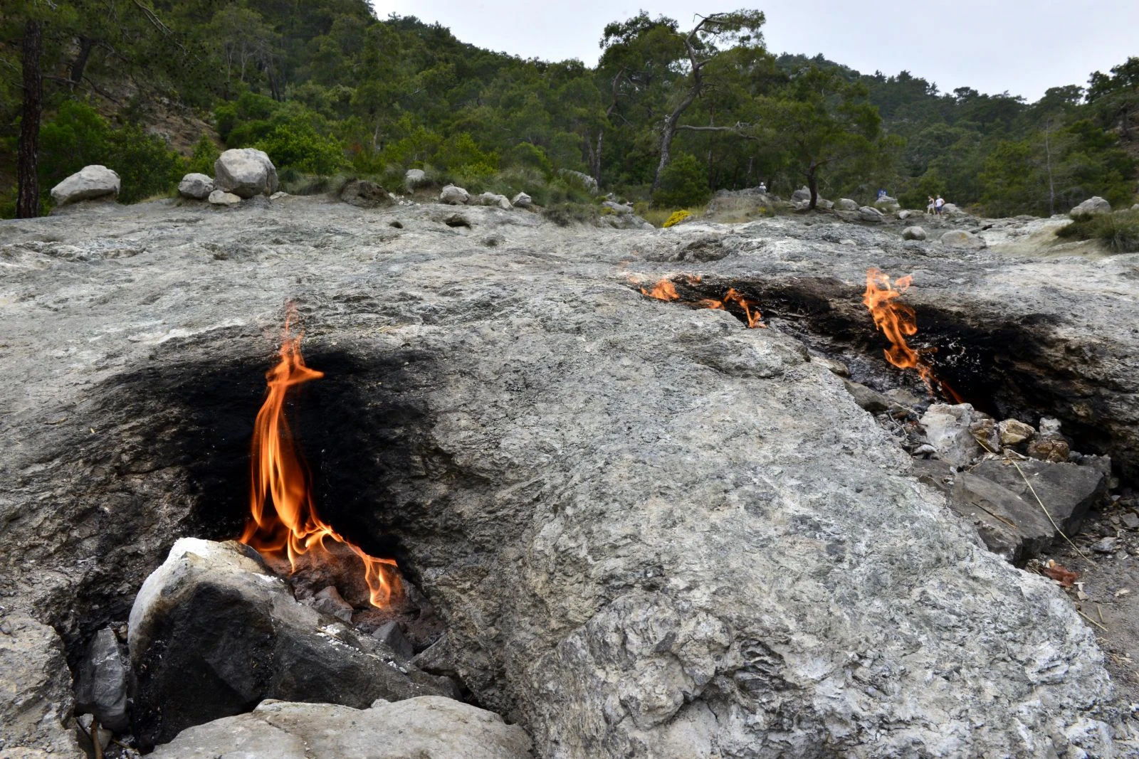 Antalya'daki Yanartaş'ta doğalgaz sürprizi