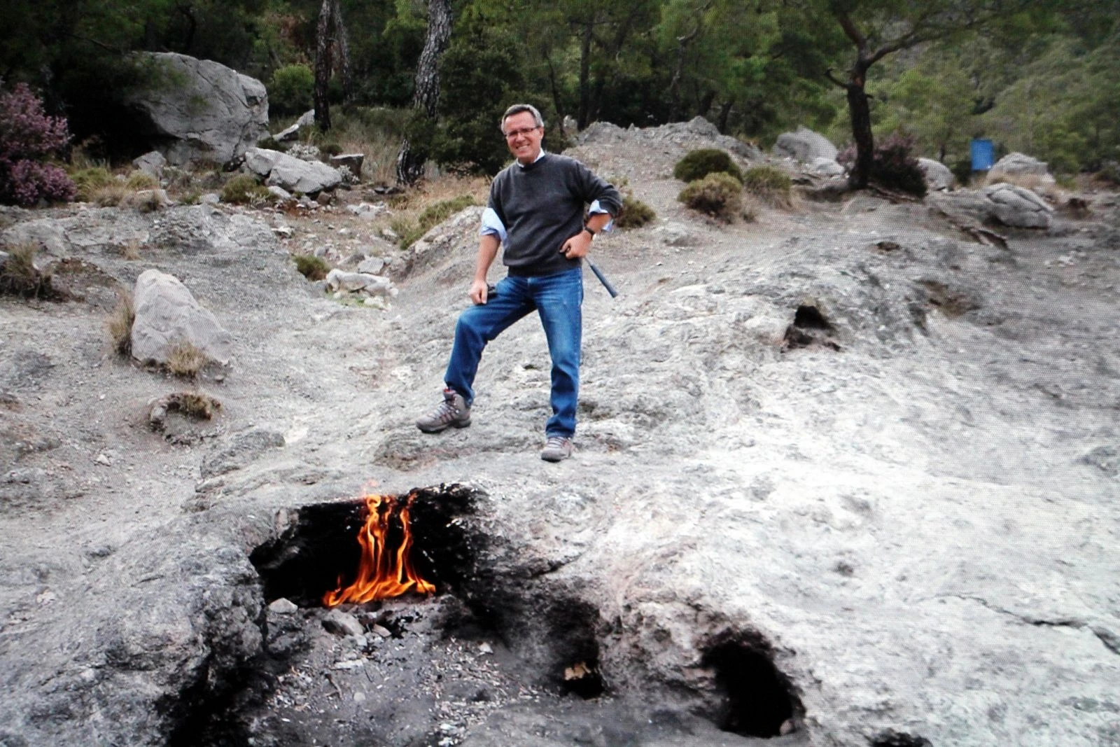 Antalya'daki Yanartaş'ta doğalgaz sürprizi