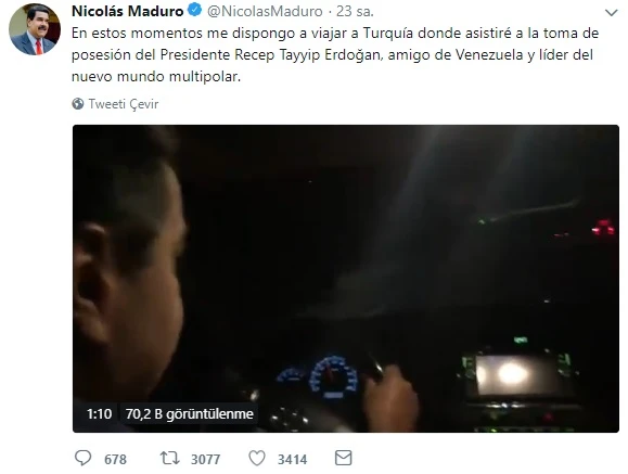 Nicolas Maduro'nun Türkiye ziyareti
