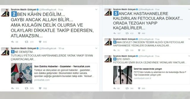 Başkan Melih Gökçek'ten cezaevindeki yangına ilişkin açıklama