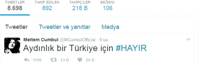 Meltem Cumbul referanduma 'Hayır' diyecek