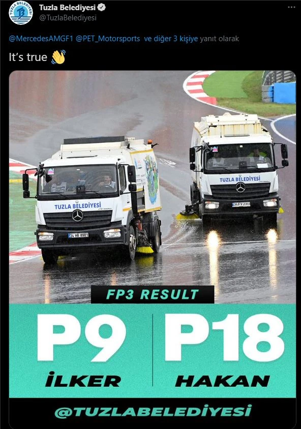 Mercedes’in yeni pilotları Tuzla Belediyesi’nden