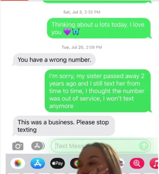 Ölen ablasının eski numarasına mesaj attı cevapla dünyası başına yıkıldı