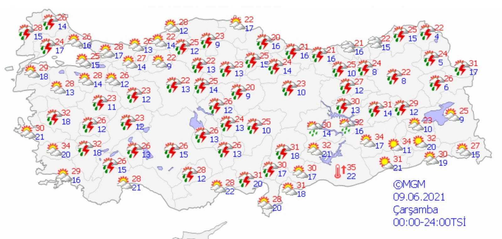 Hava sıcaklığı mevsim normallerinde seyredecek