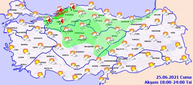 Meteoroloji’den sağanak uyarısı