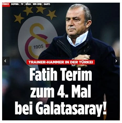 Bild, Terim'i böyle duyurdu!