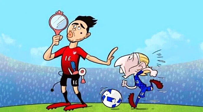 Ünlü karikatürist Momani, Ozan Tufan'ın karikatürünü yaptı