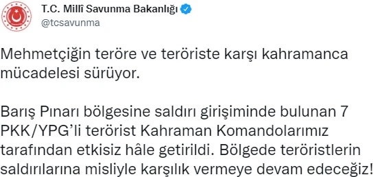 Sondakika... PKK'ya darbe üstüne darbe! 7 terörist öldürüldü