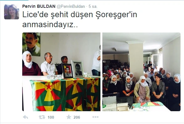 Pervin Buldan terörist ailesini ziyaret etti