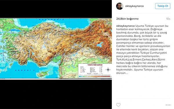 Oyuncu Oktay Kaynarca'dan iç savaş uyarısı: Uyuma Türkiye