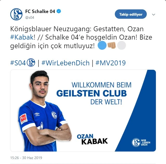 Ozan Kabak Schalke 04'e transfer oldu