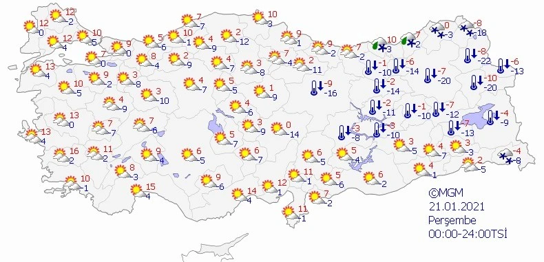 Kar yağışı bugün İstanbul’u terk ediyor