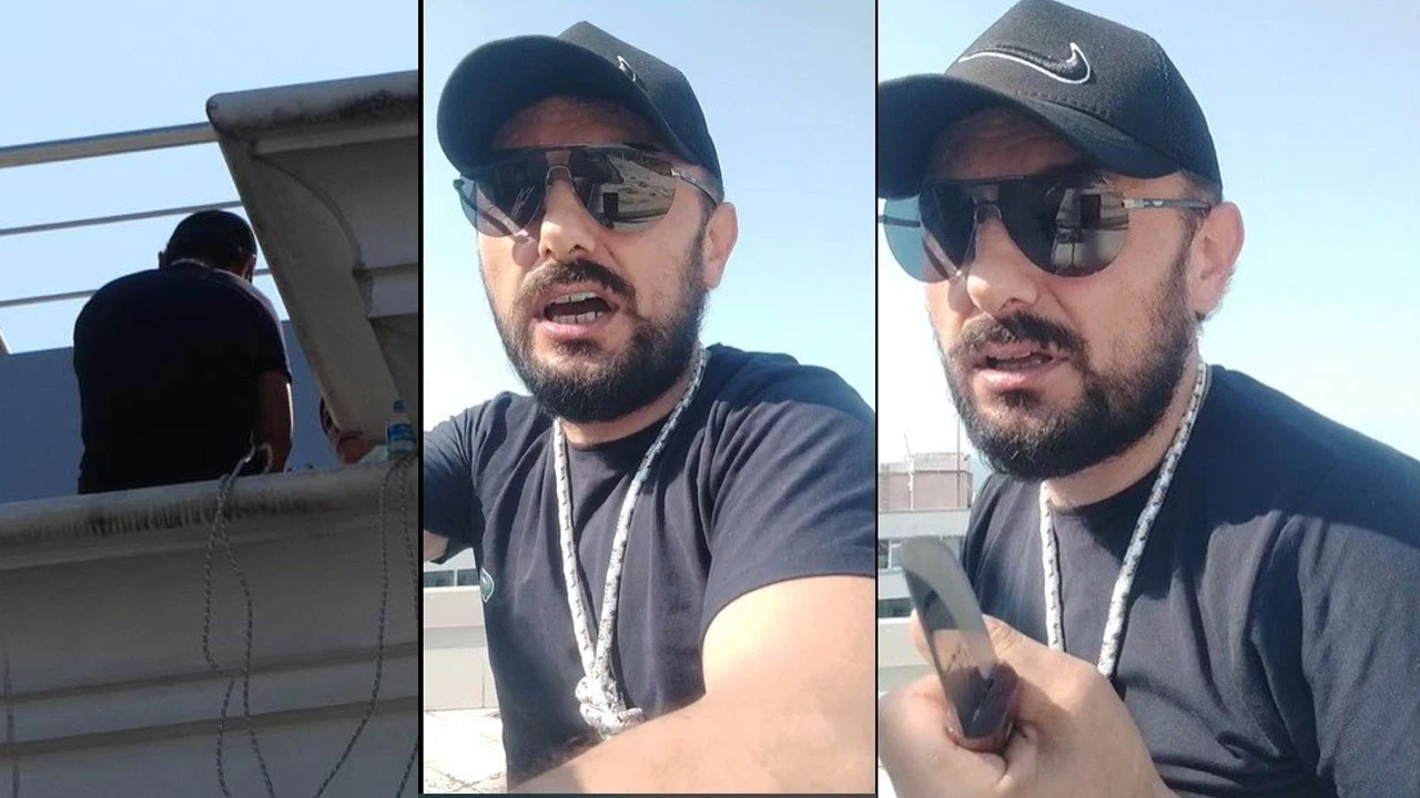 Eski polis canına kıymak isterken canlı yayın yaptı