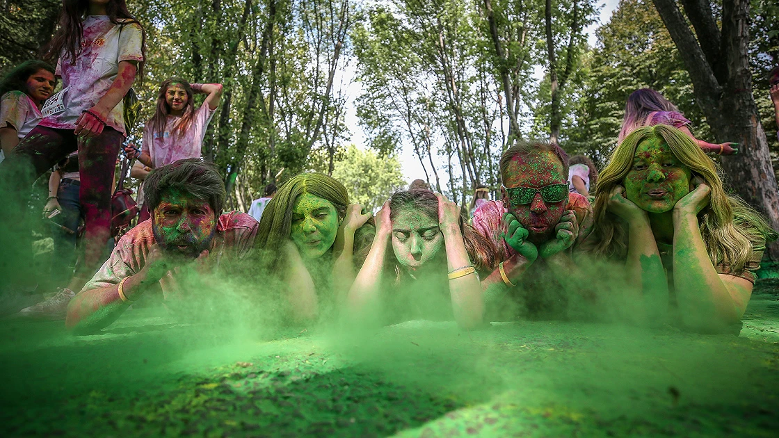 Bursa'da 'renkli koşu festivali'