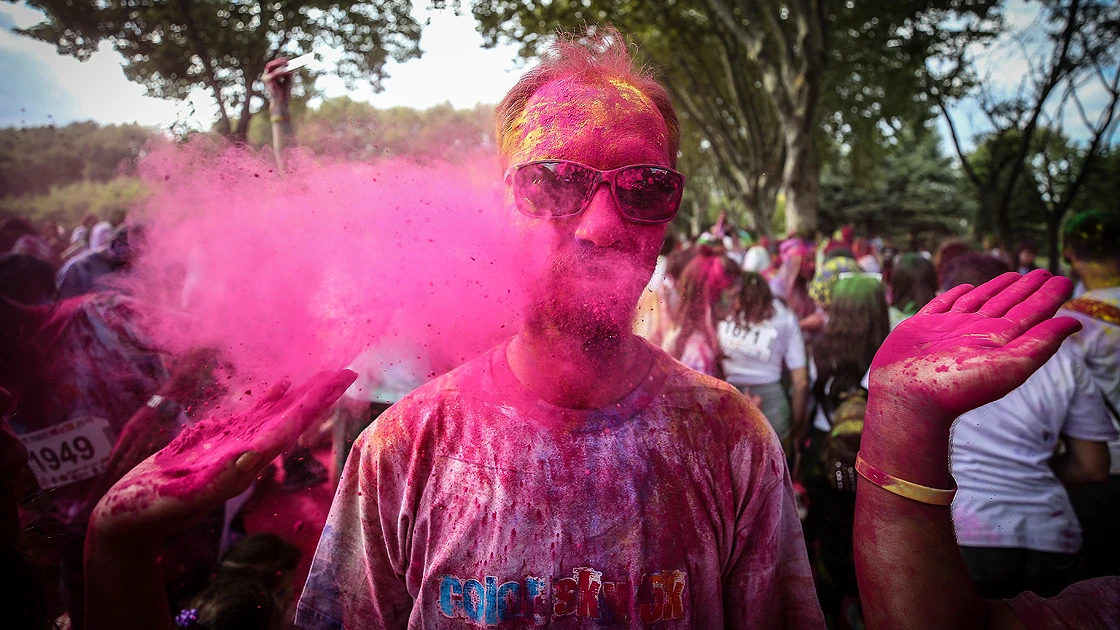 Bursa'da 'renkli koşu festivali'