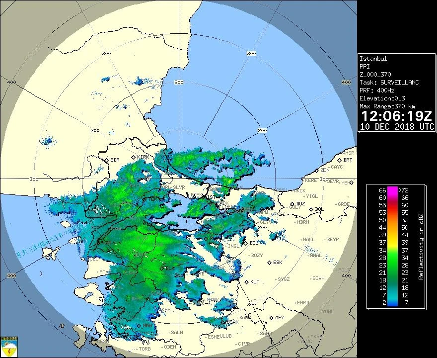 Meteoroloji saat verdi, kuvvetli yağış ve fırtına uyarısı