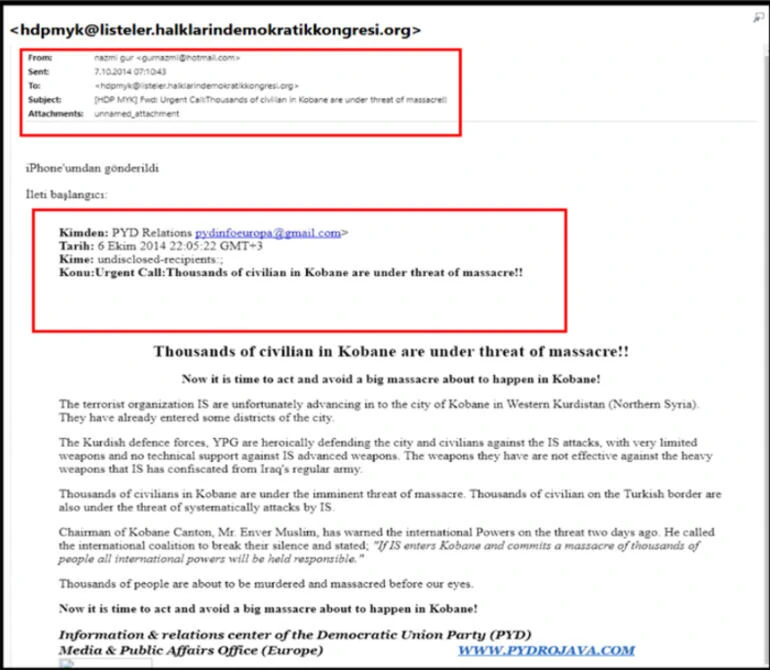 Kobani olaylarının talimatını PYD verdi!