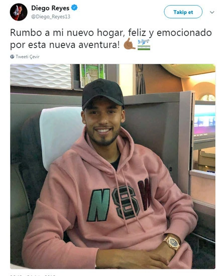 Diego Reyes, yeni evine doğru yola çıktı: Fenerbahçe iddiaları sürüyor