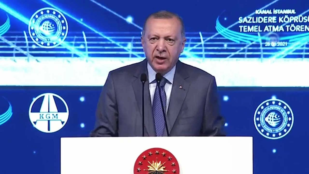 Cumhurbaşkanı Erdoğan'dan Kanal İstanbul mesajı: Kime sorulması gerekiyorsa sorduk