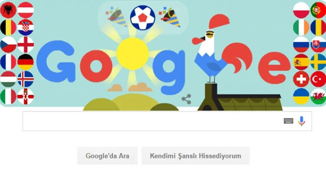 Google, EURO 2016 İçin Doodle Hazırladı