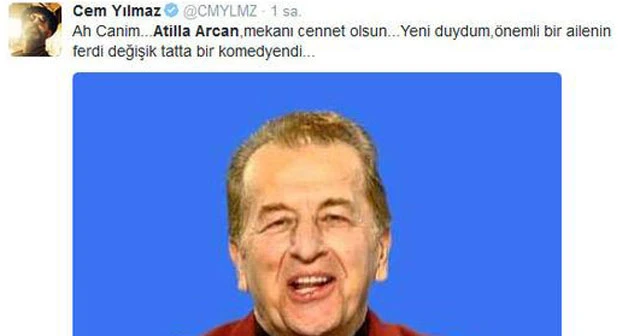 Ünlü sanatçı hayatını kaybetti! Cem Yılmaz duyurdu