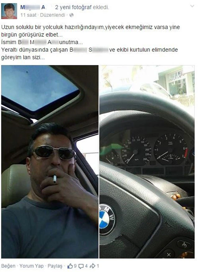 Sosyal medyadan tehdit etti, sonra öldürdü