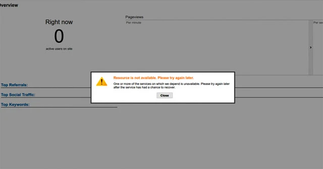 Google Analytics çöktü