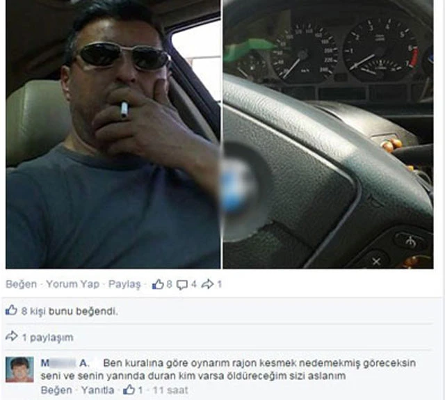 Sosyal medyadan tehdit etti, sonra öldürdü