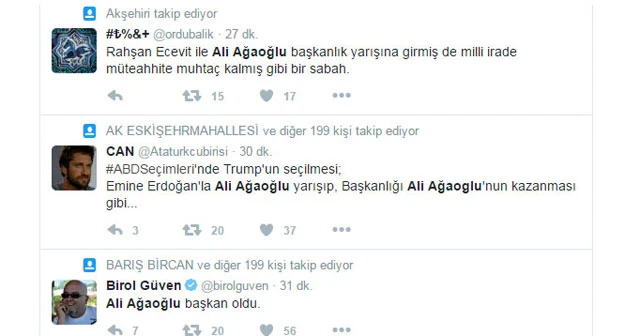 Trump ABD başkanı oldu, sosyal medya Ali Ağaoğlu'yla çalkalandı