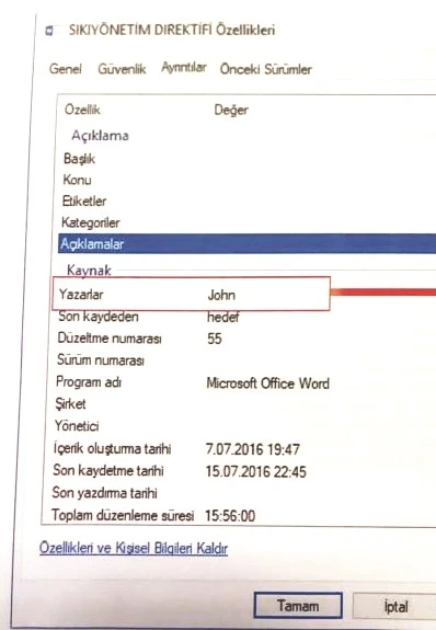 Darbe bildirisini John Walker hazırlamış