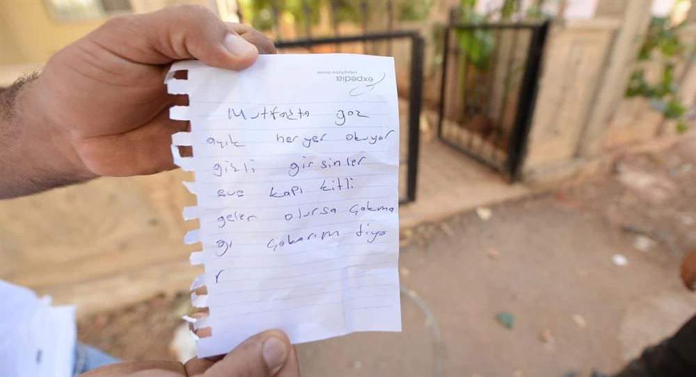 Kadının balkondan bıraktığı not aileyi kurtardı