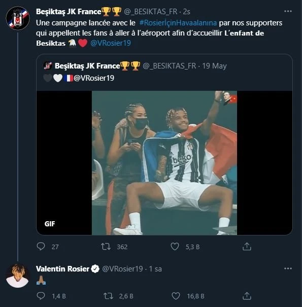 Beşiktaş, Valentin Rosier transferini bitirdi! Son dakika transfer haberleri