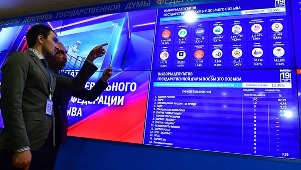 Vladimir Putin'in partisi Rusya'da zafer ilan etti