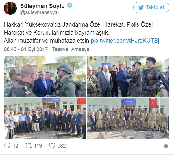 Soylu, Kurban bayramına Yüksekova'da girdi