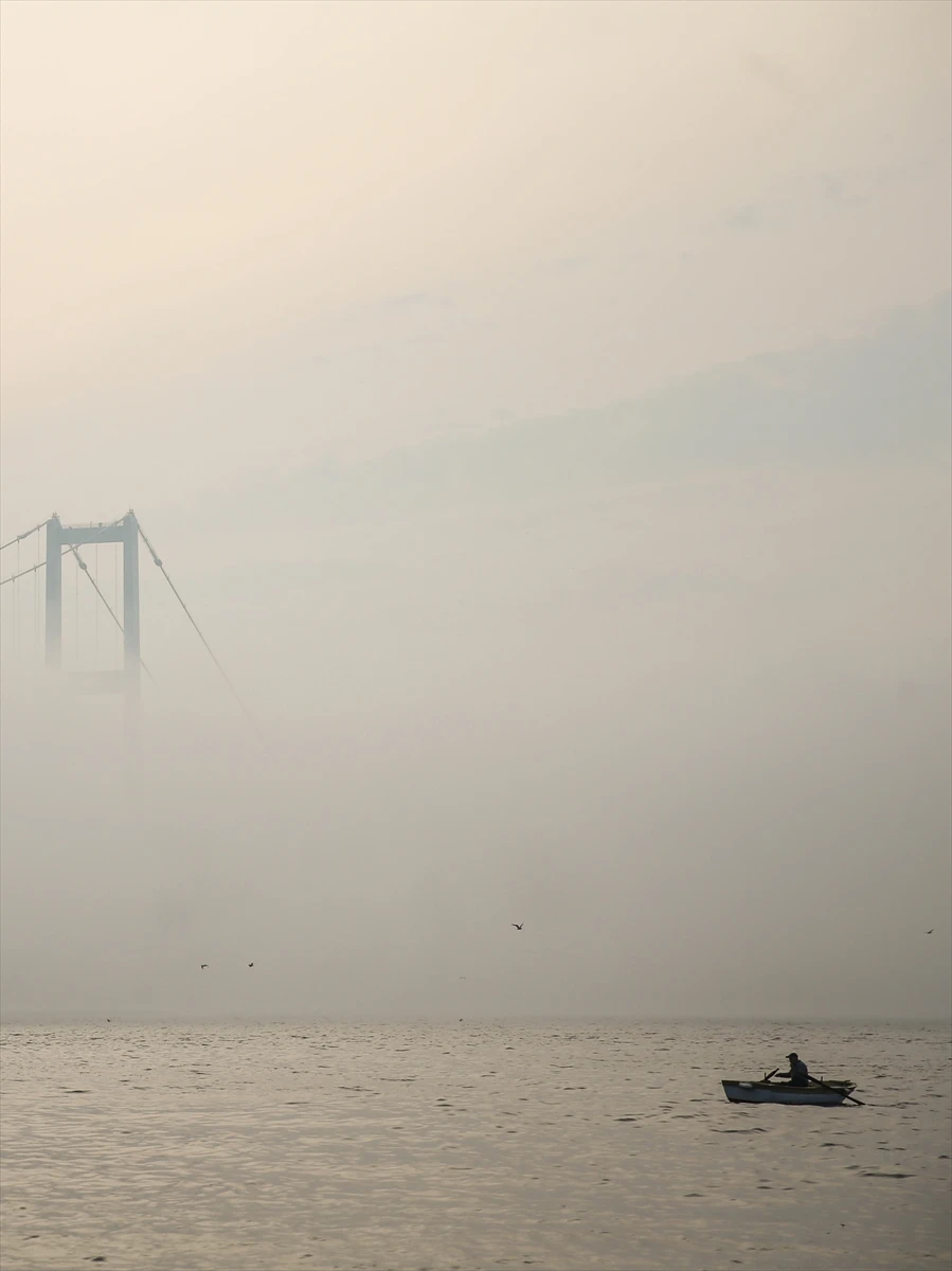 15 Temmuz Şehitler Köprüsü sis altında